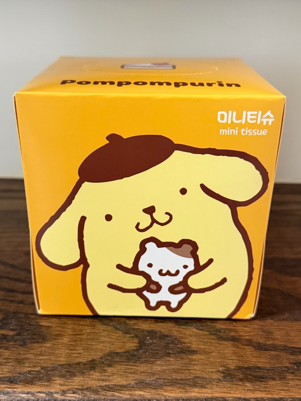 NEW Sanrio ITC Collab Pompompurin Mini Tissue Box Unopened Collectible 2-Ply
